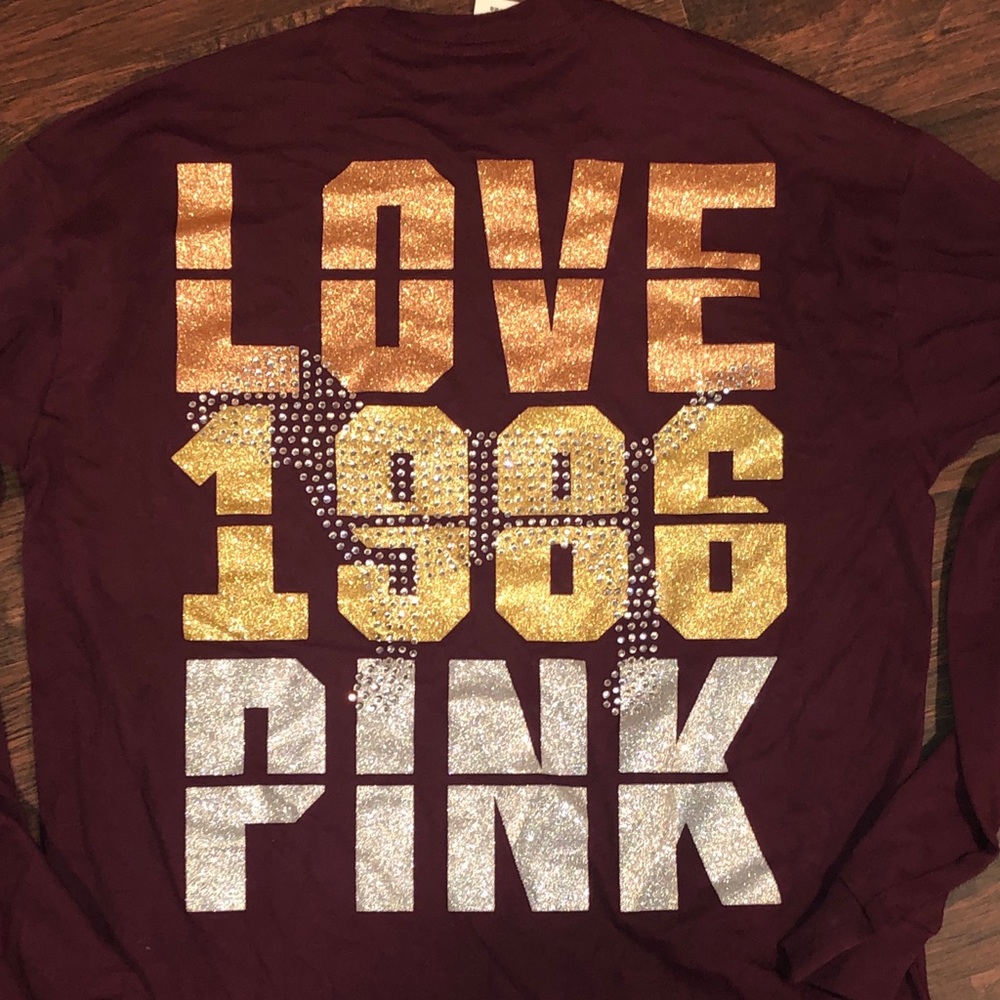 NEW PINK VS LONG SLEEVE T-SHIRT
